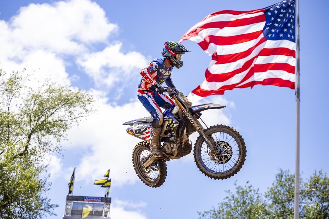 Monster Energy Yamaha Star Racing’s Justin Cooper finished fifth overall with a 3-6 moto score in the challenging conditions at RedBud MX